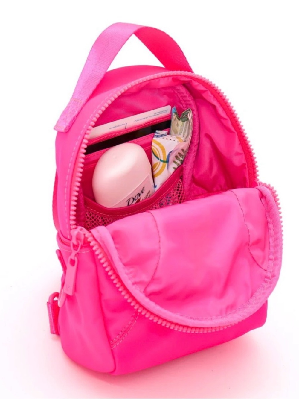 Buffbunny Game Changer Backpack Mini Hard Candy Neon Pink purse bag convertible